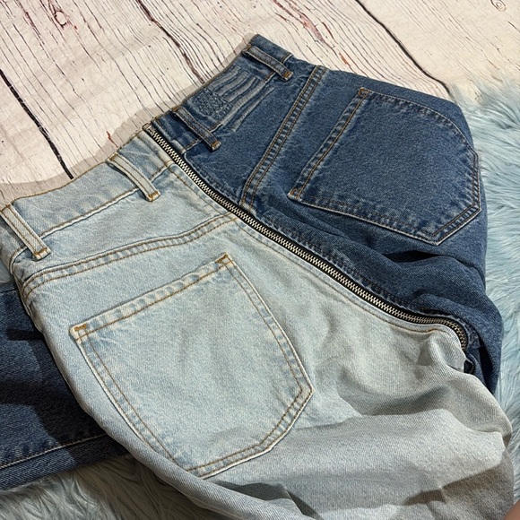 Revice Yin‎ Yang Crop Jeans Two Toned Front to Back Zipper Pants - Picture 8 of 8